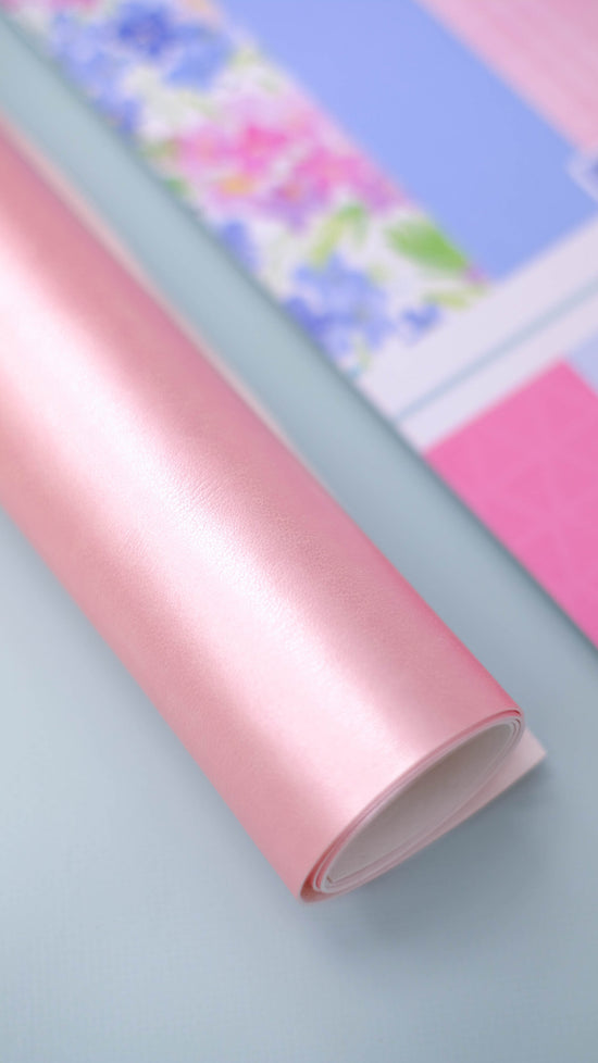 Decorative vinyls / Ecopiel Perlada Rosa Flowers