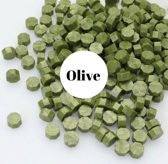 Seal Wax Beads Olive