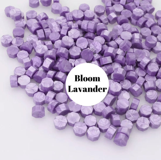 Seal Wax Beads Stone Bloom Lavender
