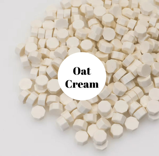 Seal Wax Beads Stone Oat Cream
