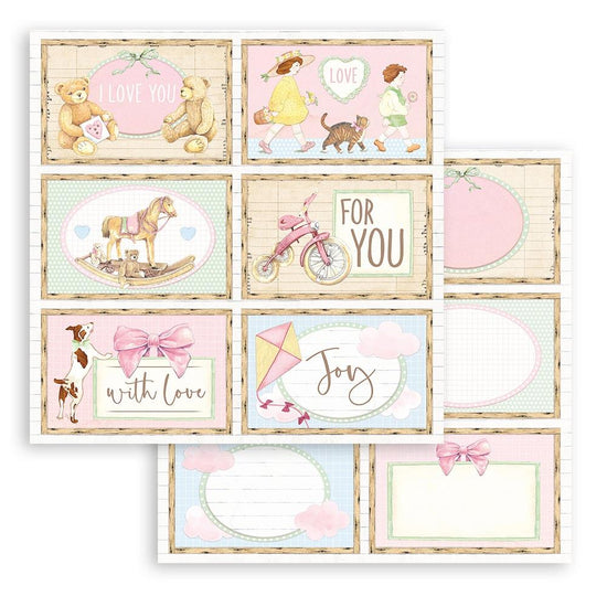 Stamperia Double-Sided Cardstock 12"X12" 6 Cards, Day Dream