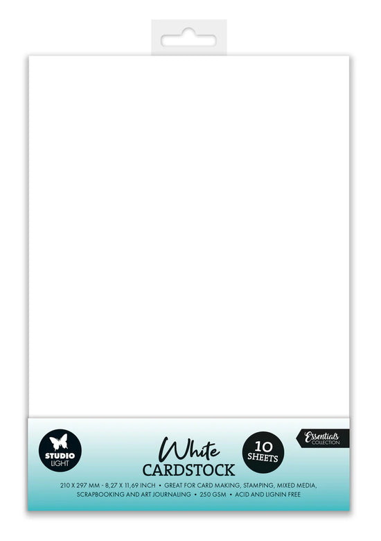 Studio Light Paper Set Consumables White Cardstock 250 gsm 10 SH