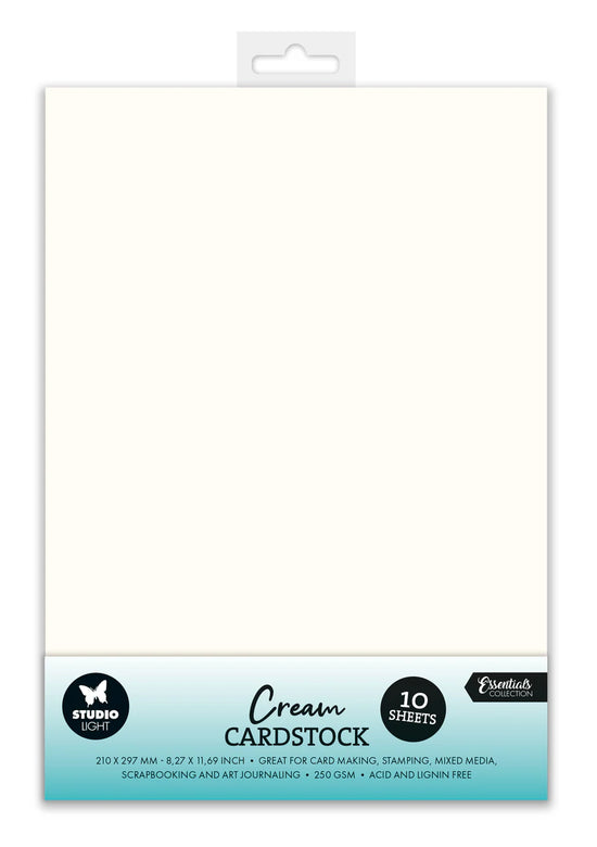 Studio Light Paper Set Consumables Cream Cardstock 250 gsm 10 SH