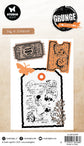Studio Light Stamp & Cutting Dies Tag & Tickets Grunge Collection 93x136x1mm 11 Pieces