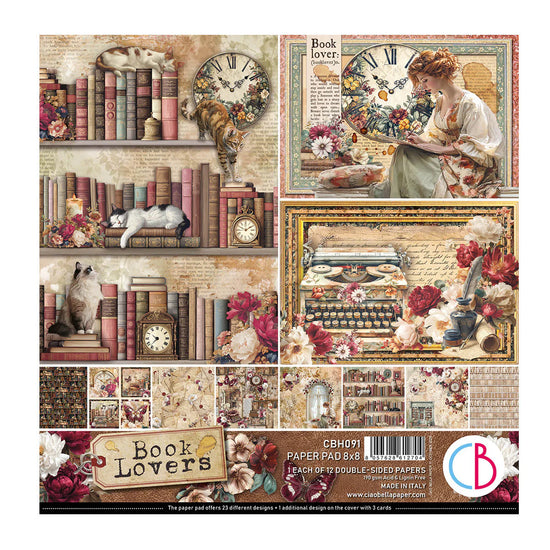 Ciao Bella Book Lovers Pad 8"x8" 12/Pkg