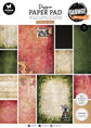 Studio Light Designer Paper Pad Background Papers Grunge Collection 203.2x203.2x9mm 36 Sheets