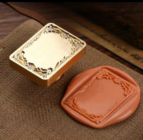 Wax Seal Stamp Rectangle Frame (Head Only)