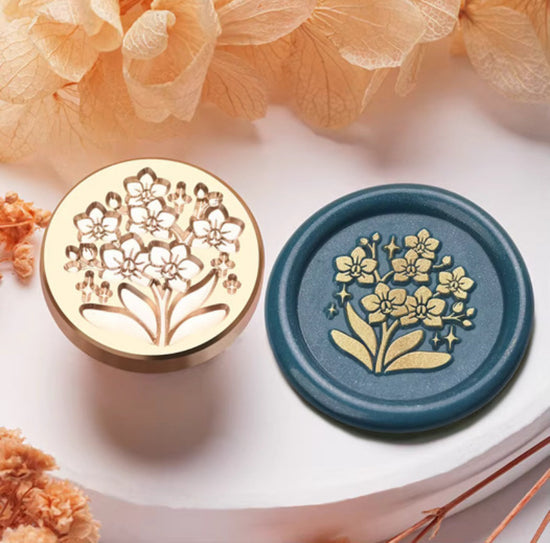 Wax Seal Stamp Garden Flowers (Head Only)