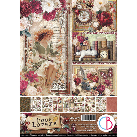 Ciao Bella Book Lovers Creative Pad A4 9/Pkg