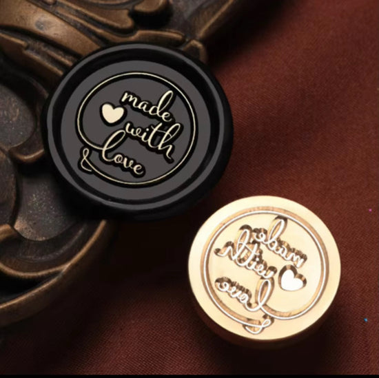 Wax Seal Stamp Made With Love (Head Only)