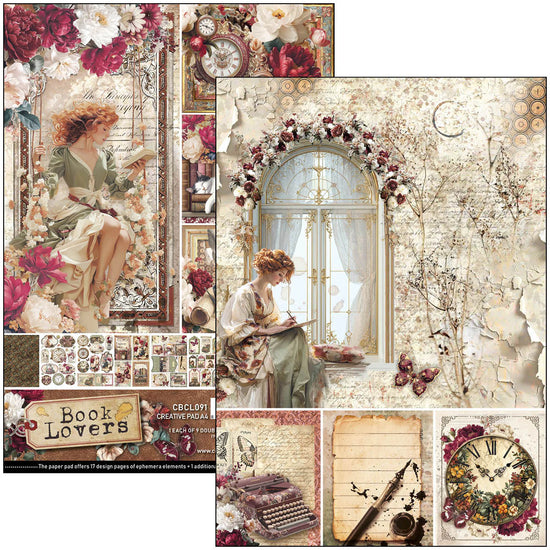 Ciao Bella Book Lovers Creative Pad A4 9/Pkg