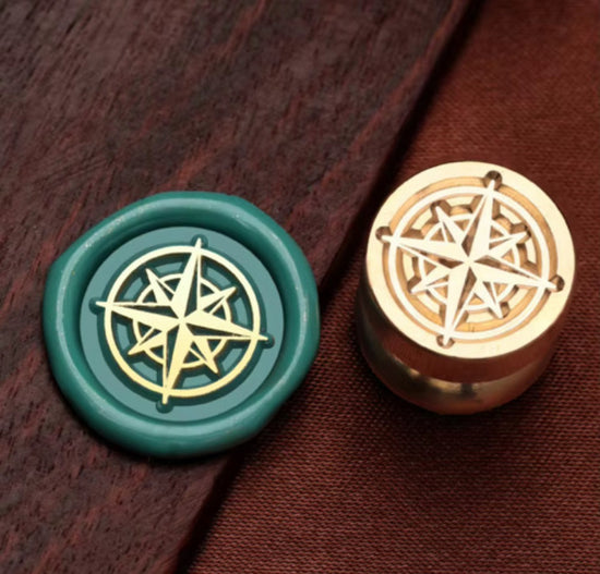 Wax Seal Stamp Compass Mini (Head Only)