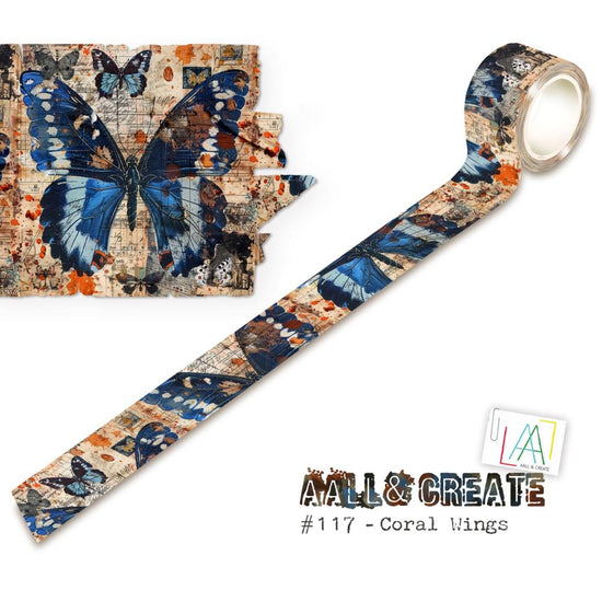AALL And Create Washi Tape Coral Wings