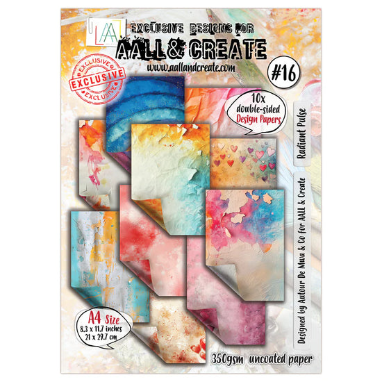 AALL and Create - A4 Design Paper - Radiant Pulse