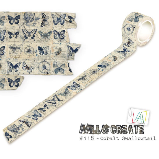 AALL And Create Washi Tape Cobalt Swallowtail