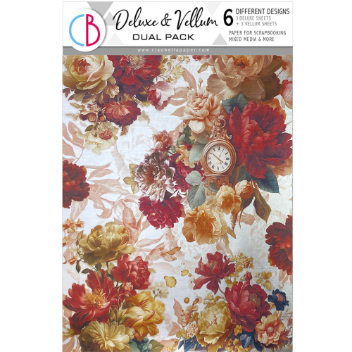 Ciao Bella Book Lovers DELUXE PAPER SILVER & VELLUM DUAL PACK A4 MIXED 6/PKG