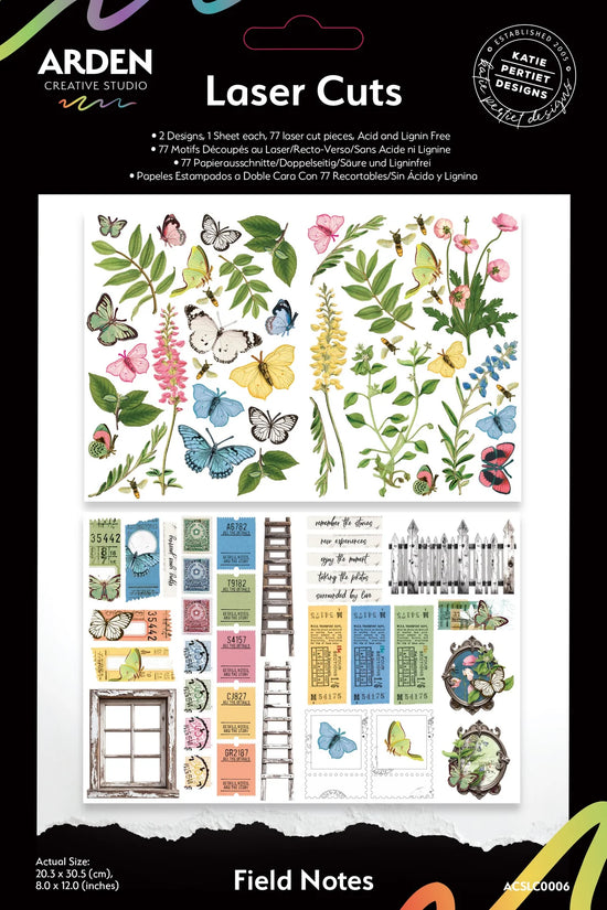 Arden Creative Studio Field Notes Laser Cuts