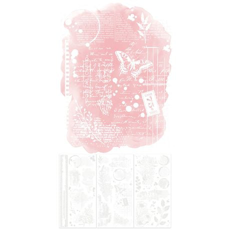 49 And Market Rub-On Transfer Set Irresistible, Artful Layers