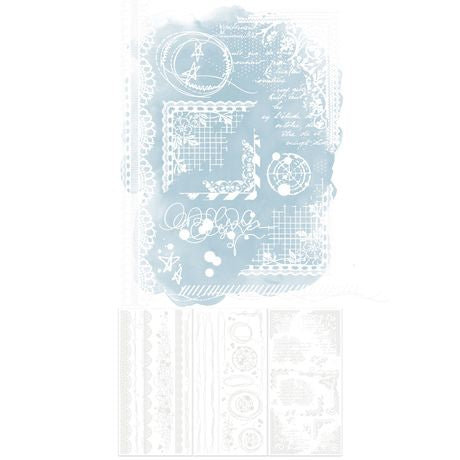 49 And Market Rub-On Transfer Set Irresistible, Artful Edges