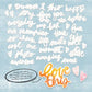 49 And Market Chipboard Set Irresistible, Words