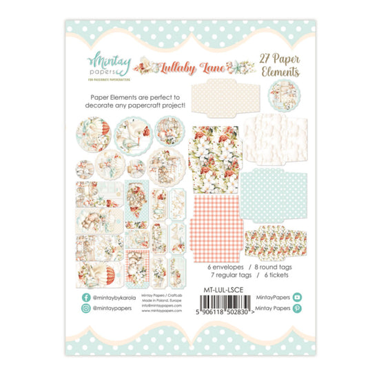 PAPER ELEMENTS - LULLABY LANE, 27 PCS