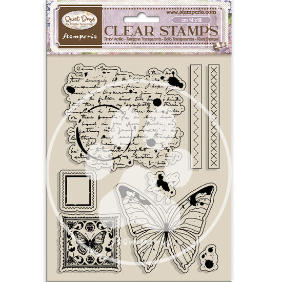 Stamperia Acrylic stamp cm 14x18 - Quiet Days butterfly