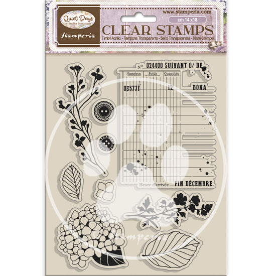 Stamperia Acrylic stamp cm 14x18 - Quiet Days Hydrangea