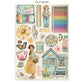 Stamperia Junk Journal Stickers, Cut-outs & Backgrounds Daisy Art