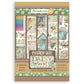 Stamperia A5 Washi Pad 8/Pkg Daisy Art