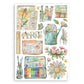 Stamperia A5 Washi Pad 8/Pkg Daisy Art