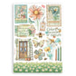 Stamperia A5 Washi Pad 8/Pkg Daisy Art