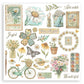 Stamperia Assortment Rub-On Kit 6/Pkg Daisy Art