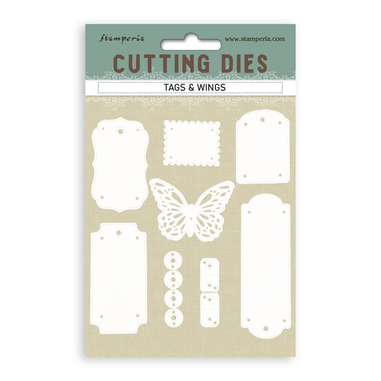 Stamperia Cutting Dies A6 - Tags and wings