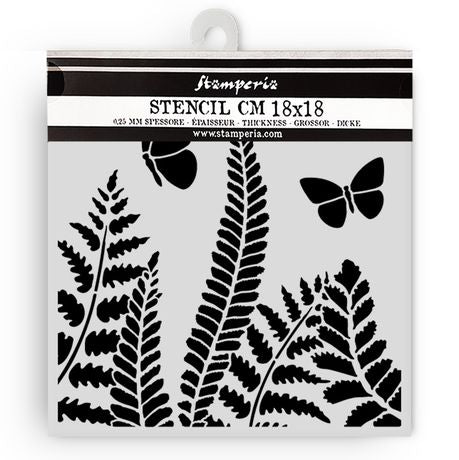 Stamperia Thick stencil cm 18x18 - Daisy Art Fern