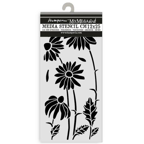Stamperia Thick stencil cm 12x25 - Daisy Art Daisies