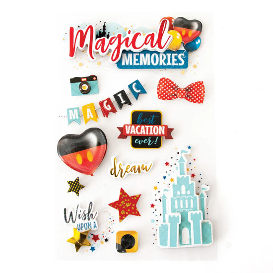 Paper House Scrapbook Stickers - 3D Magical Memories