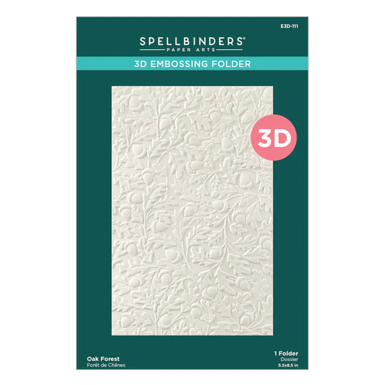 Spellbinders OAK FOREST 3D EMBOSSING FOLDER FROM THE FALLING LEAVES COLLECTION