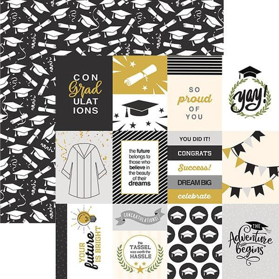 Paper House Scrapbook Paper - Graduation Tags