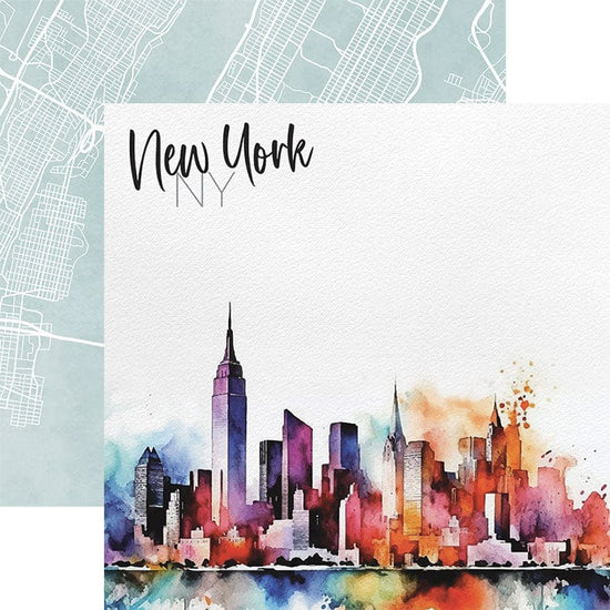 Paper House Scrapbook Paper - New York Skyline