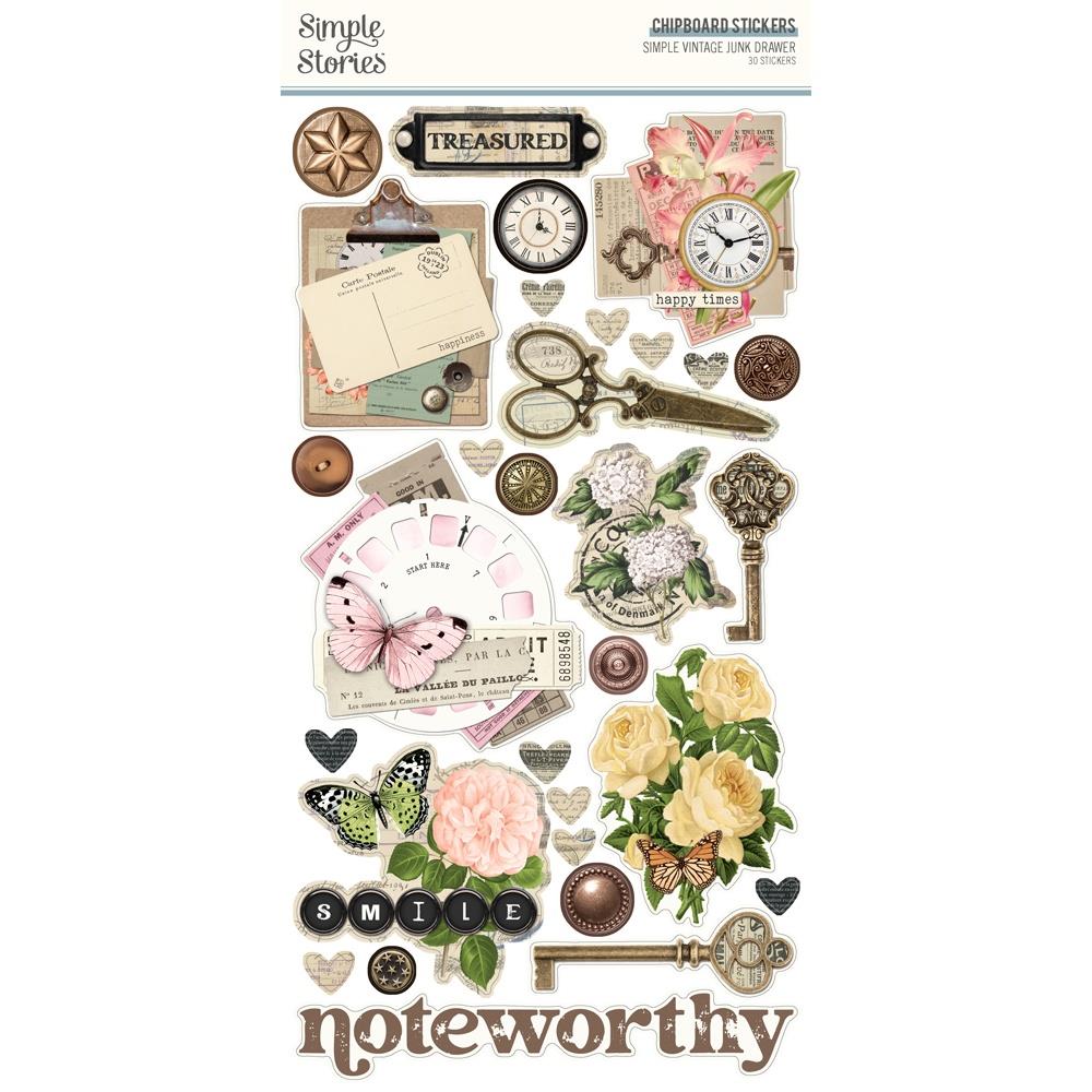 Simple Stories Chipboard Stickers 6