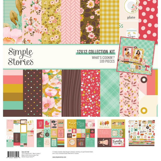 Simple Stories Collection Kit 12"X12" What’s Cooking’?