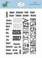 Elizabeth Craft Calendar Elements stamp