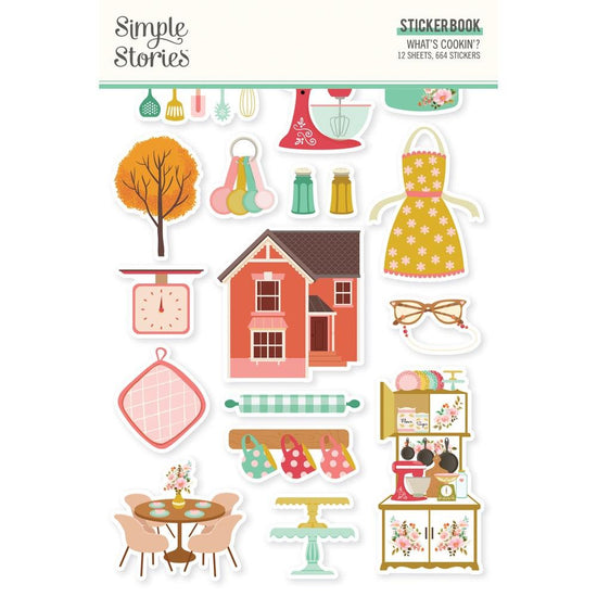Simple Stories Sticker Book 12/Sheets What’s Cooking’?