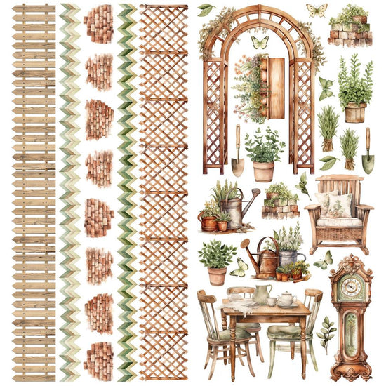 49 And Market Laser Cut Outs Elements Cottagecore