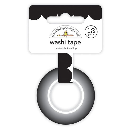 Doodlebug Washi Tape 15mmx12yd Bettle Black