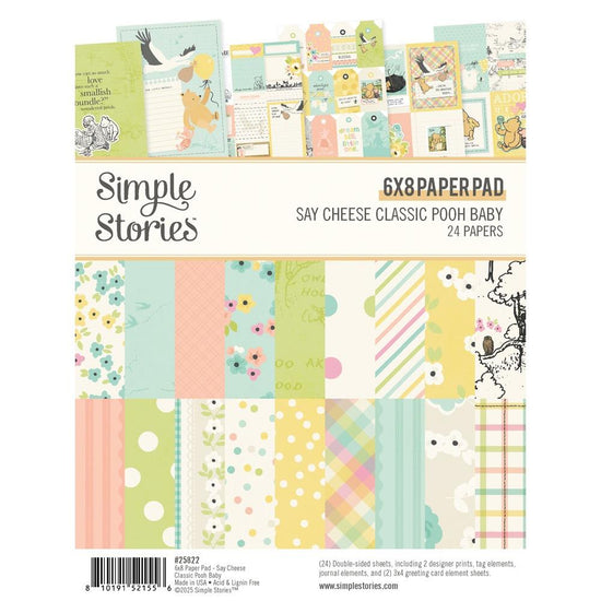 Simple Stories Say Cheese Classic Pooh Baby 6"X8" Pad
