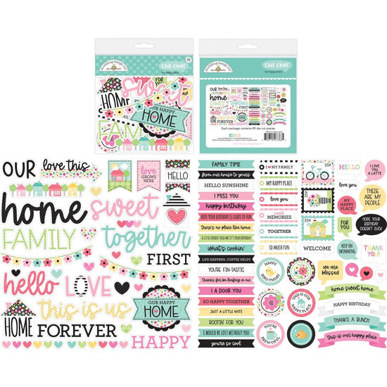 Doodlebug Odds & Ends Chit Chat Die-Cuts My Happy Place
