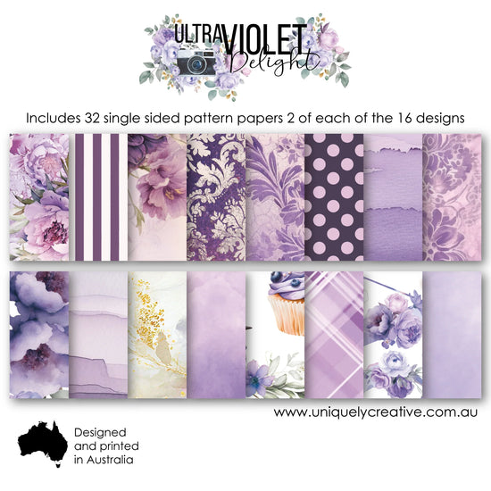 Uniquely ULTRAVIOLET DELIGHT 6 X 6 COLLECTION PACK