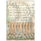 Stamperia Rice Paper A6 8/Pkg Daisy Art
