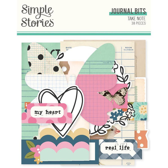 Simple Stories Journal Bits & Pieces Die Cuts 38/Pkg Take Note
